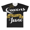queens are born in june All Over Men's T-shirt