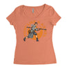 fight like a rebel Women's Triblend Scoop T-shirt