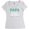 papa the man the myth the legend Women's Triblend Scoop T-shirt