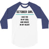October Girl 3/4 Sleeve Shirt