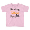 resting witch face   fall t shirt   funny halloween Toddler T-shirt