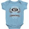 vintage quality without compromise 1973 aged to perfection Baby Bodysuit