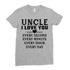 I Love You Uncle Ladies Fitted T-Shirt