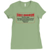 Free Orgasm Coupon Ladies Fitted T-Shirt