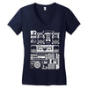 radios Women's V-Neck T-Shirt
