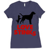 love stinks Ladies Fitted T-Shirt