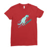 ask me about dinosaurs Ladies Fitted T-Shirt