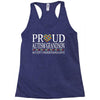 proud autism grandson Racerback Tank