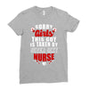 sorry girls this guy is taken by super sexy nurse Ladies Fitted T-Shirt