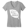 go outside Women's V-Neck T-Shirt