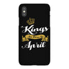 kings are born in april iPhoneX