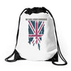 we shall never surrender Drawstring Bags