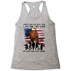 Honor Those Who Place Their Life On The Line Racerback Tank