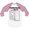 February Girl Facts Aquarius 3/4 Sleeve Shirt