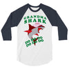 Grandma Shark -Shark Do Do Do 3/4 Sleeve Shirt