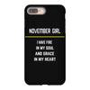 November Girl iPhone 8 Plus