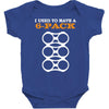 men's i used to have a 6 pack funny beer gut Baby Bodysuit
