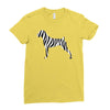zebra pattern Ladies Fitted T-Shirt