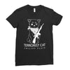 terrorist cat Ladies Fitted T-Shirt
