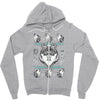 merry wolfmas Zipper Hoodie