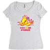 kino loves hong kong Women's Triblend Scoop T-shirt