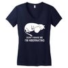 moomin inspired Women's V-Neck T-Shirt