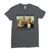 Grant Wood American Gothic Ladies Fitted T-Shirt