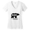 dad bear Women's V-Neck T-Shirt