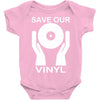 save our vinyl dj club Baby Onesie