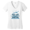 This Girl Loves Camping With Her Boyfriend Women's V-Neck T-Shirt