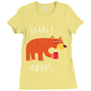 bearly awake Ladies Fitted T-Shirt