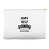 driver picks the music passenger shuts his cakehole Accessory Pouches