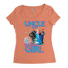 uncle of the birthday girl Women's Triblend Scoop T-shirt
