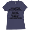 Smartass August Girl Ladies Fitted T-Shirt