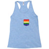LGBT Pocket Rainbow Colors Racerback Tank