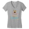 house is not a home without a frenchie Women's V-Neck T-Shirt