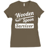 wooden spoon survivor Ladies Fitted T-Shirt