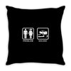 drifting   problem solved mens funny Throw Pillow