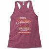Merry Christmas To Father Of Great Awesome Racerback Tank