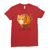 if it fits i sits Ladies Fitted T-Shirt
