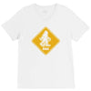 big foot xing big foot crossing sasquatch V-Neck Tee