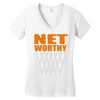 net worthy basketball Women's V-Neck T-Shirt