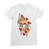 true love pizza slice Ladies Fitted T-Shirt