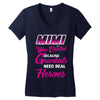 Mimi Was Created Because Need Real Heroes Women's V-Neck T-Shirt