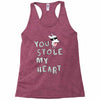 you stole my heart 4 Racerback Tank