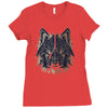 polygon wolf Ladies Fitted T-Shirt