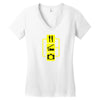 eat sleep shoot vertical digital camera photography photographer geek Women's V-Neck T-Shirt