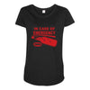 hot sauce emergency Maternity Scoop Neck T-shirt
