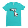 Copy Paste Matching Ladies Fitted T-Shirt