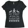 my first ugly sweater Women's Triblend Scoop T-shirt